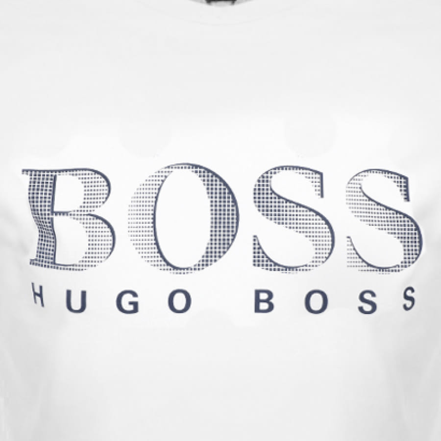 Alternative Image for ProductBOSS UV Protection Logo T Shirt White3